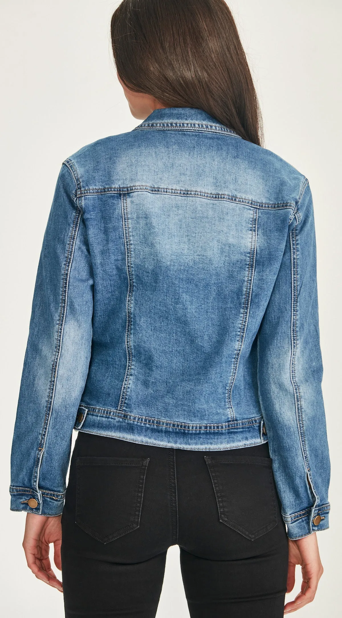 Junkfood Jeans Dixie Stretch Denim Jacket - Mid Blue