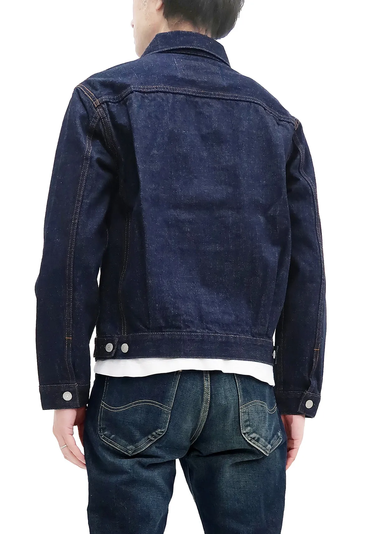 Kojima Genes Denim Jacket Men's 15oz Japanese Selvage Denim Type 2 Style Jean Jacket RNB-552 rnb552