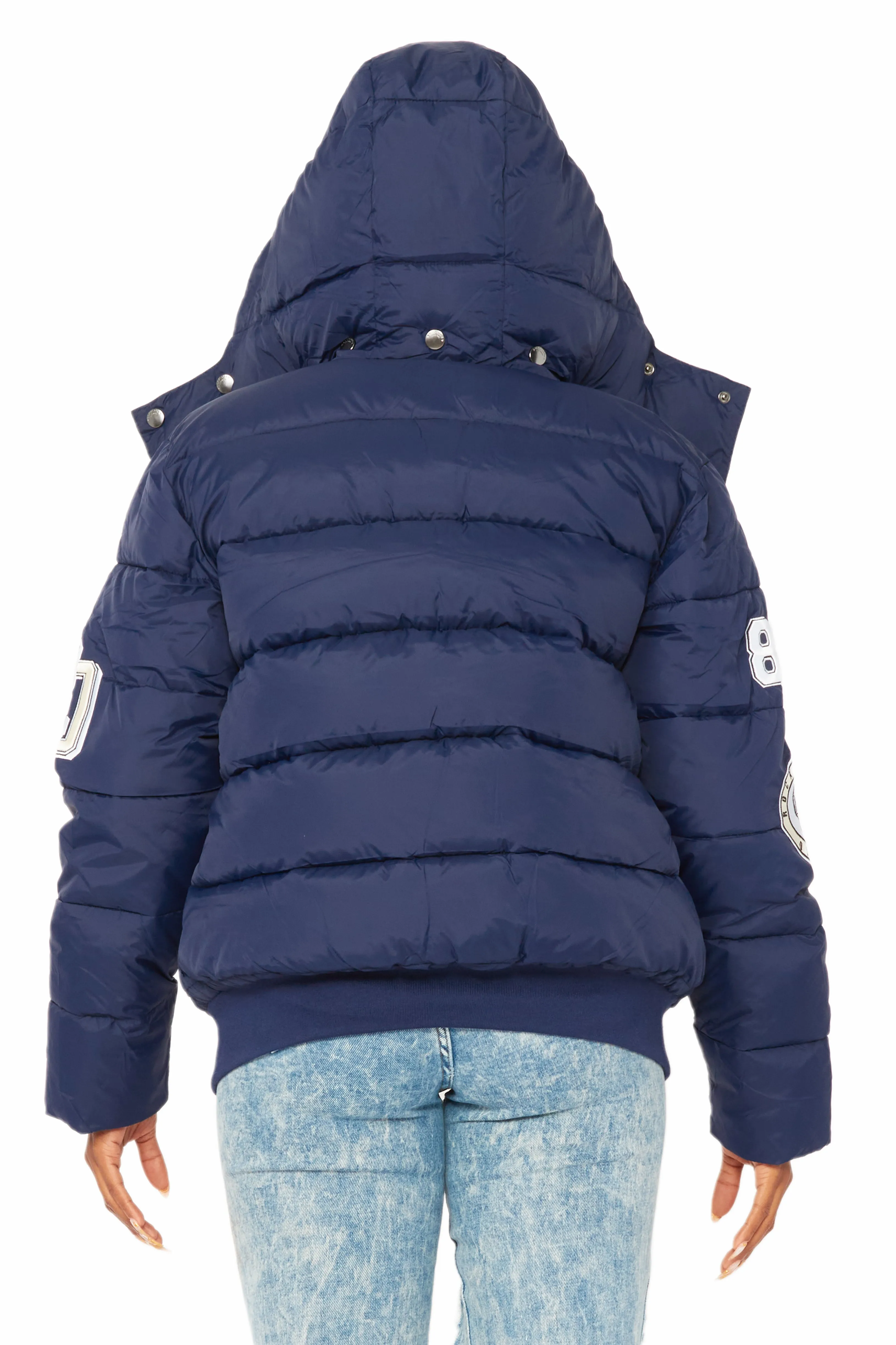 Latoya Navy Oversized Puffer Jacket