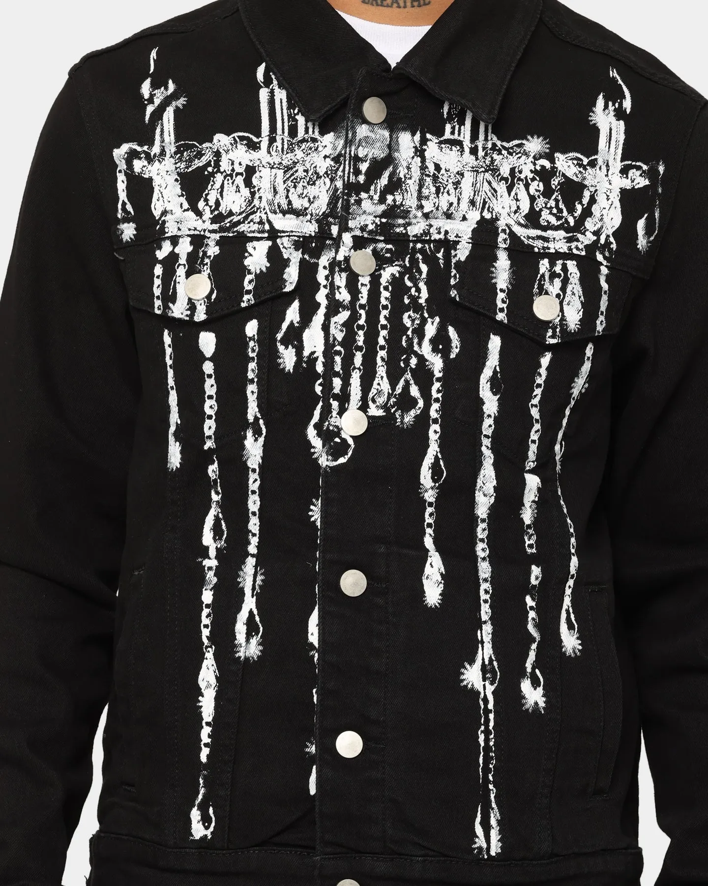 Lifted Anchors 'Manhattan' Denim Jacket Black