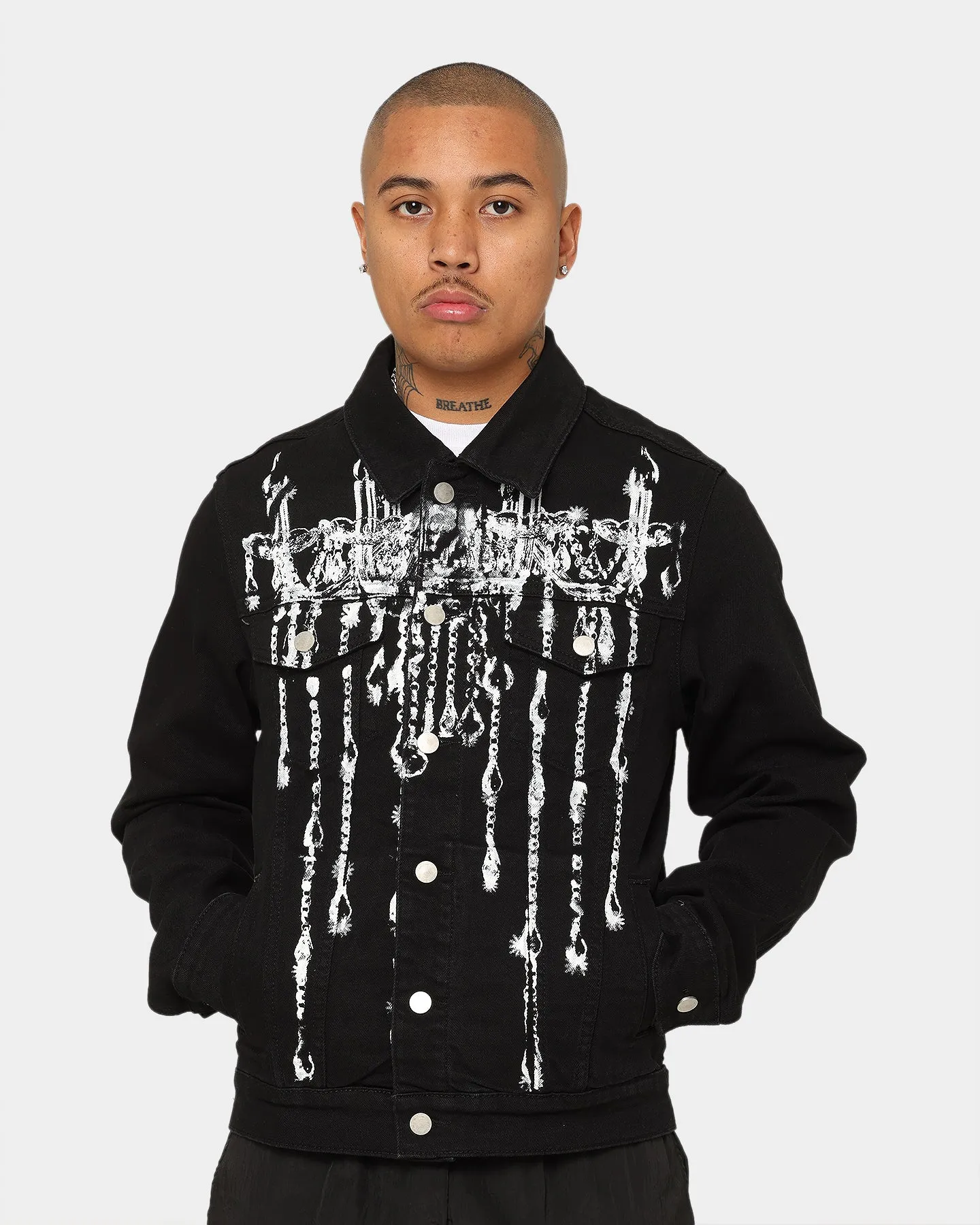 Lifted Anchors 'Manhattan' Denim Jacket Black