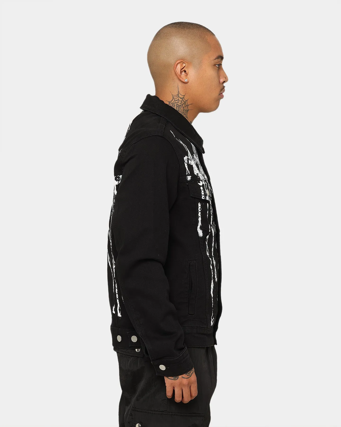 Lifted Anchors 'Manhattan' Denim Jacket Black