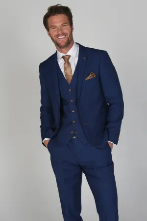 Mayfair Blue Men's Three Piece Suit