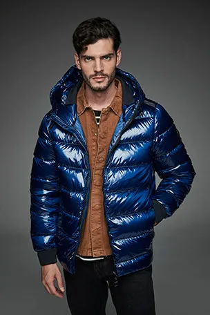 Men Short down jacket DWAYNE Blue