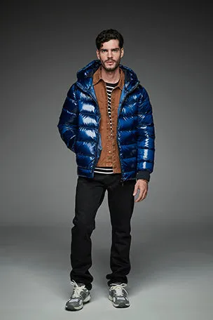 Men Short down jacket DWAYNE Blue