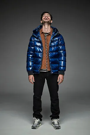 Men Short down jacket DWAYNE Blue