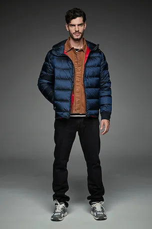 Men Short down jacket DWAYNE NAVY