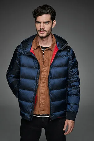 Men Short down jacket DWAYNE NAVY