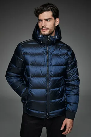 Men Short down jacket DWAYNE NAVY