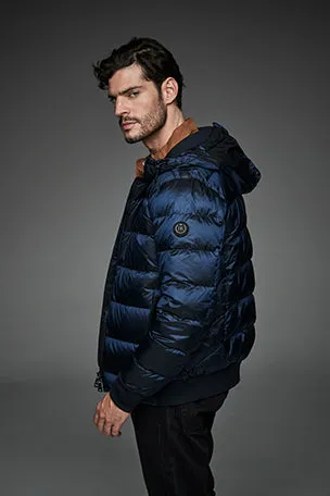 Men Short down jacket DWAYNE NAVY