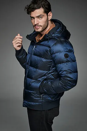 Men Short down jacket DWAYNE NAVY