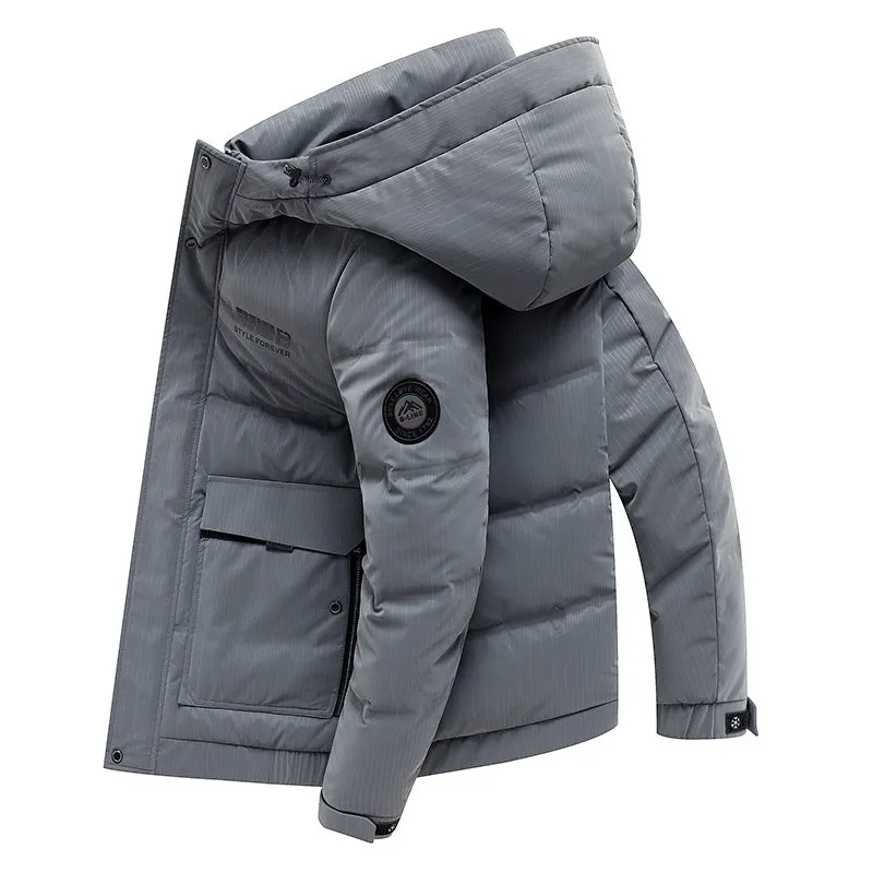 Men's Fitted Jacket Waterproof And Warm Down Jacket