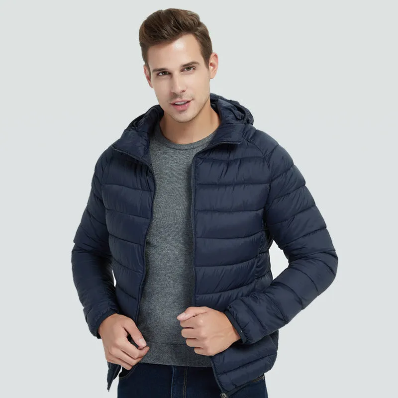 Men's  Hooded Fitted Coats Down Jacket