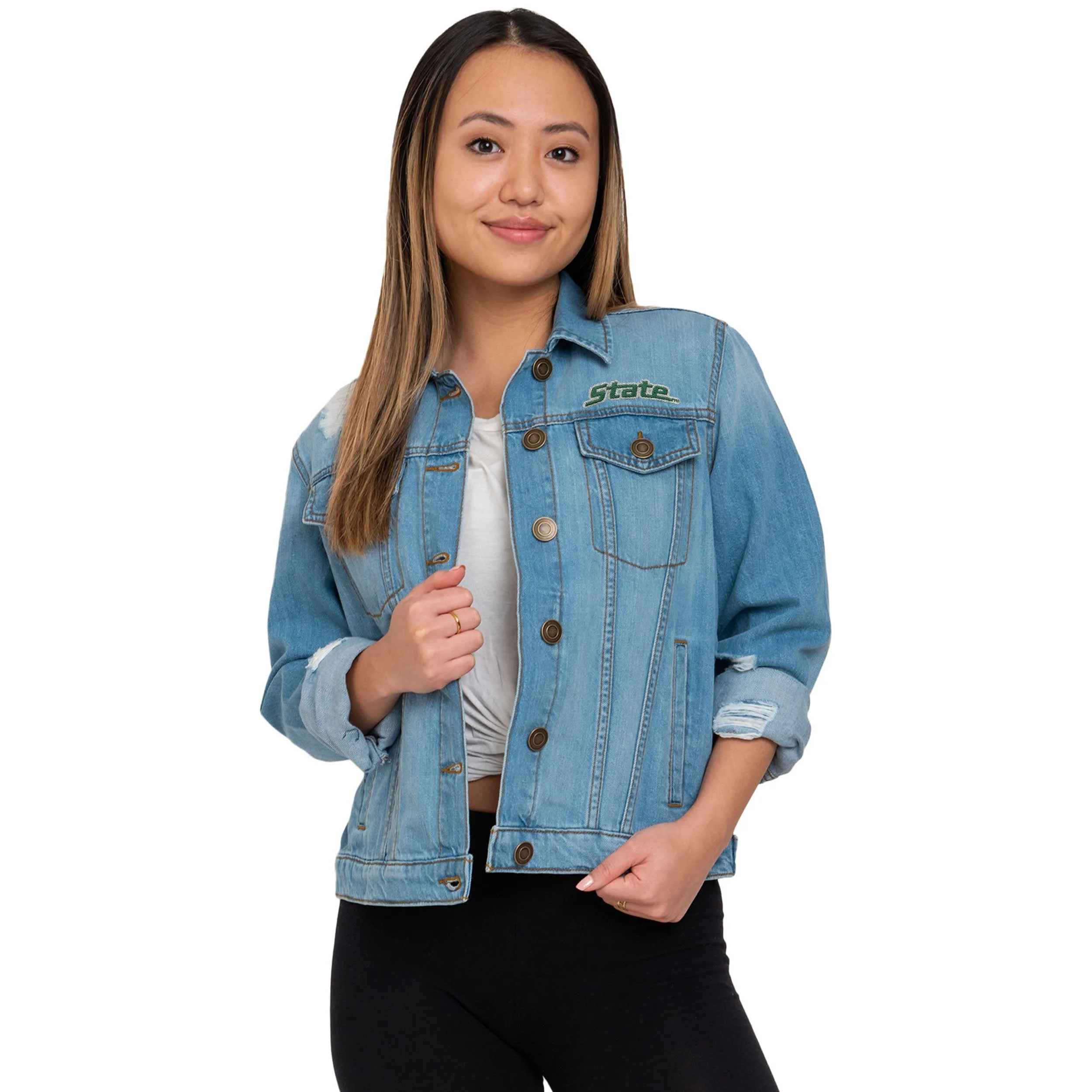 Michigan State Spartans NCAA Womens Denim Days Jacket