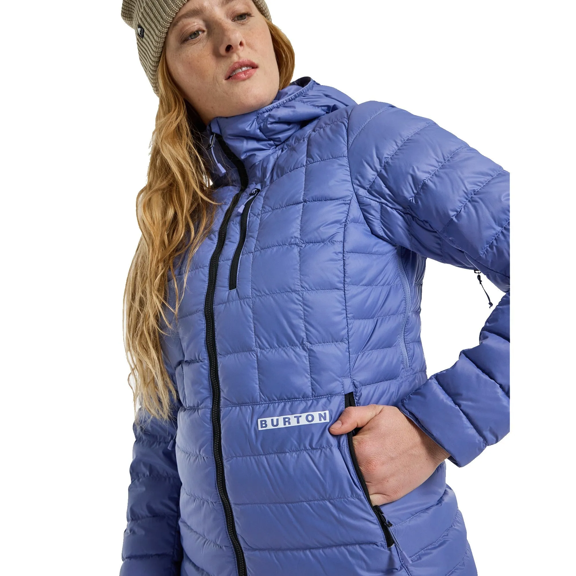 Mid-Heat Hooded Down Insulated Jacket - Womens