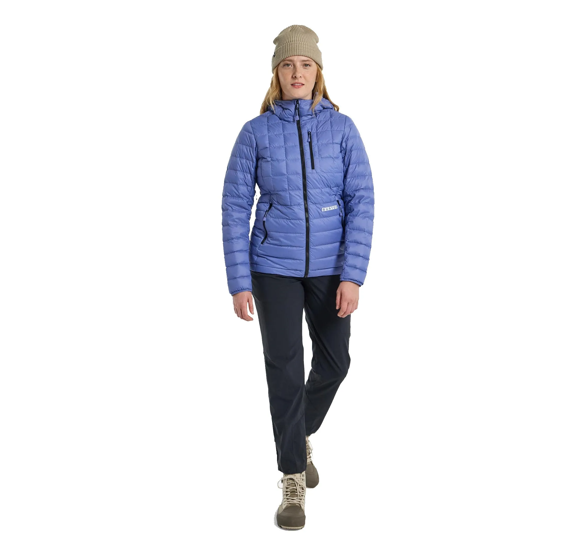 Mid-Heat Hooded Down Insulated Jacket - Womens