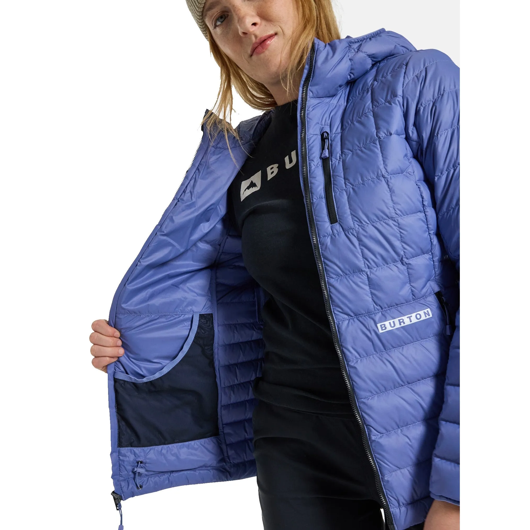 Mid-Heat Hooded Down Insulated Jacket - Womens