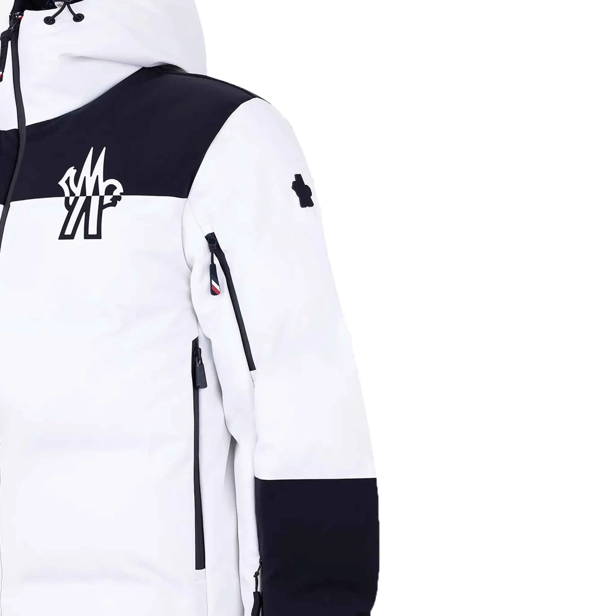 Moncler Grenoble Curtis Ski Down Jacket in White