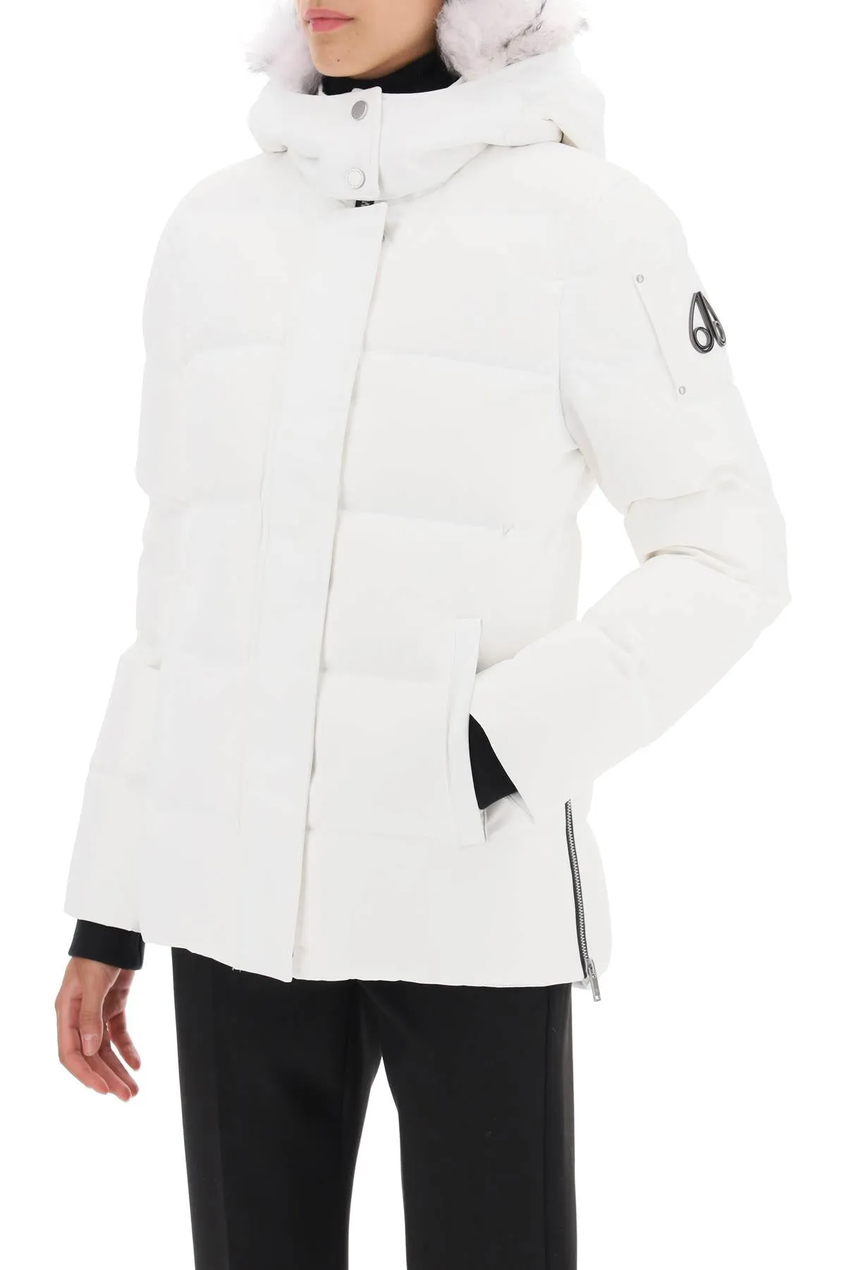 Moose Knuckles 'Cloud 3Q' Hooded Midi Down Jacket