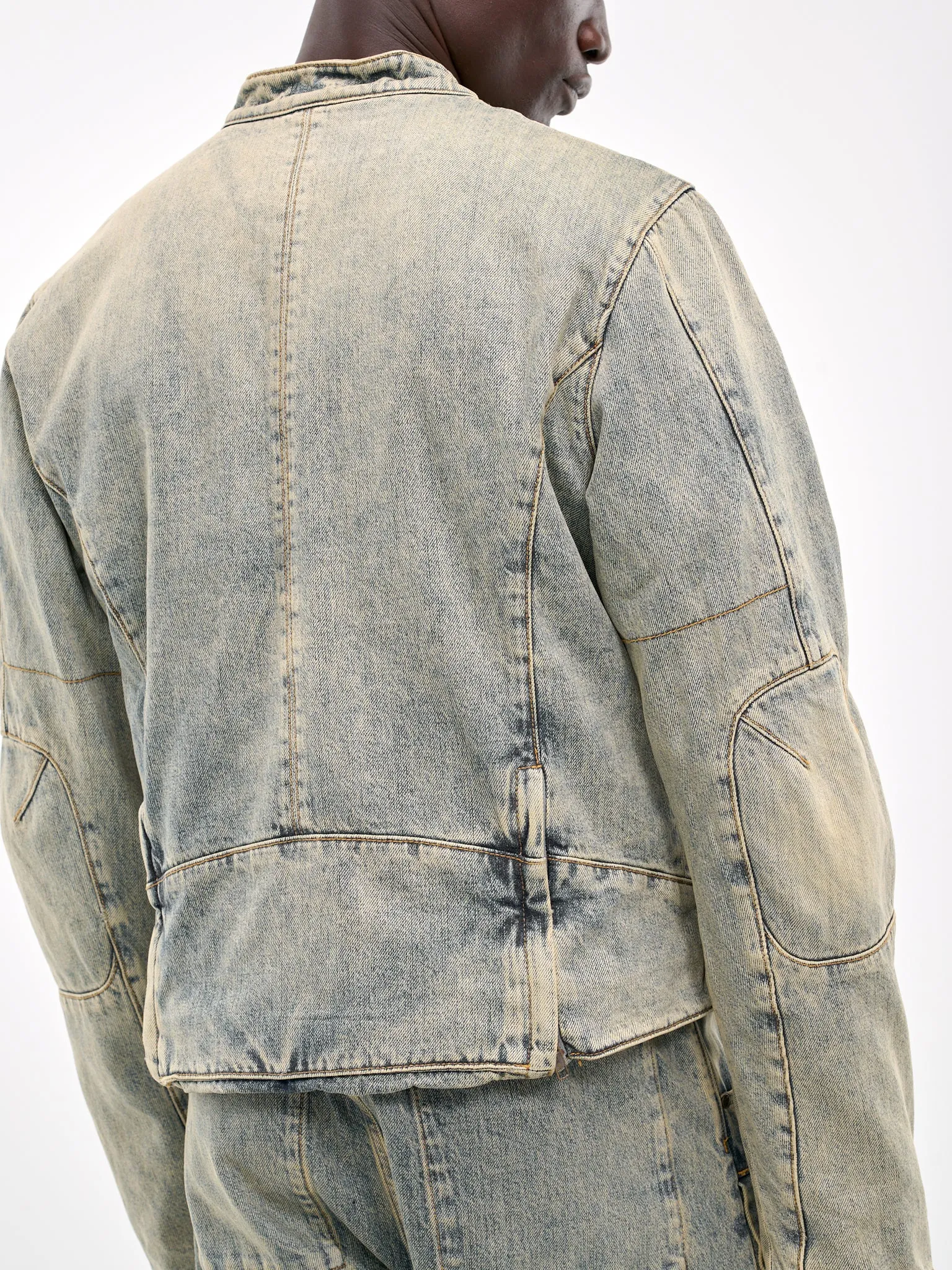 Moto Denim Jacket (ES2428SW-SURFACE-WAVE)