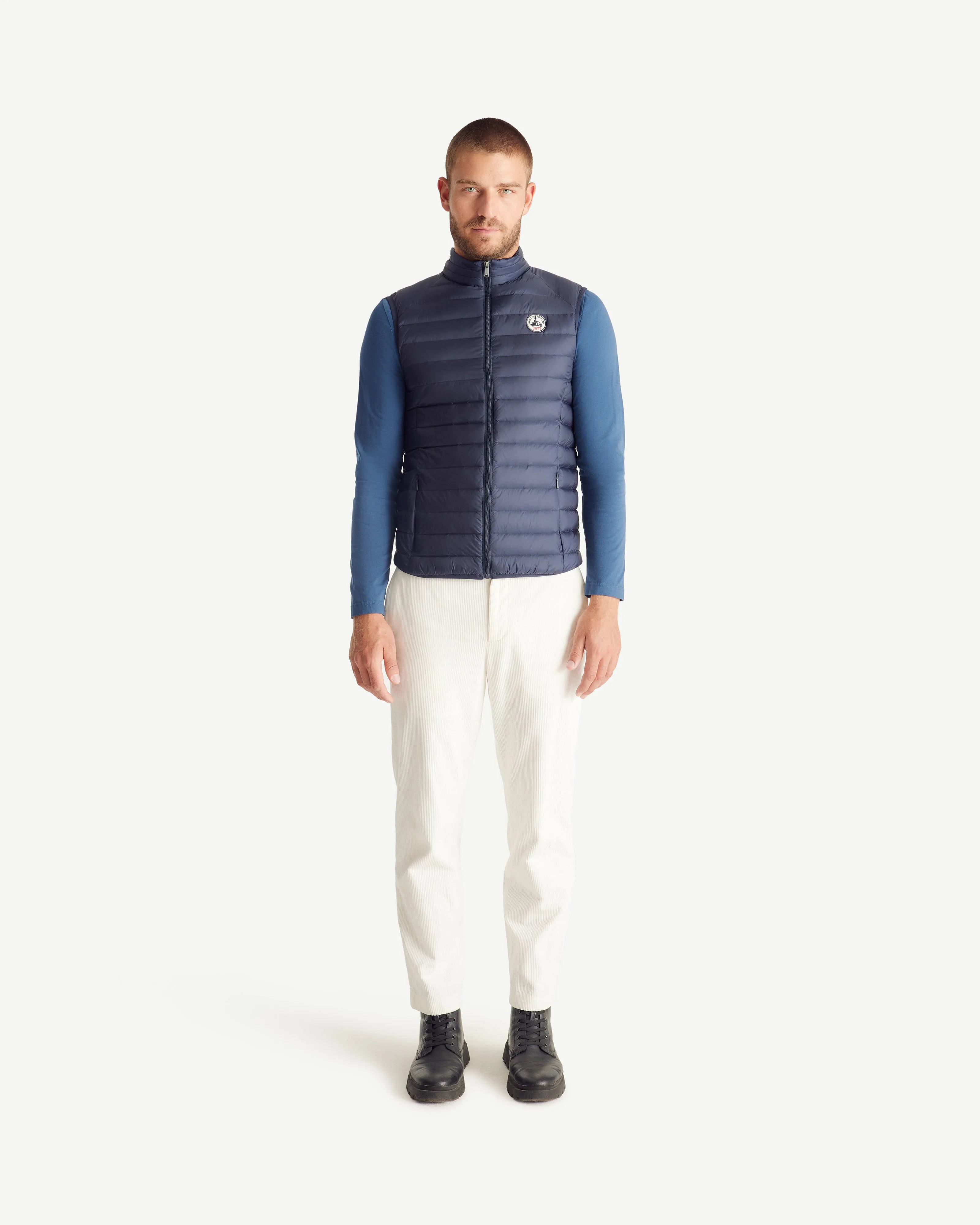 Navy Sleeveless down jacket Tom