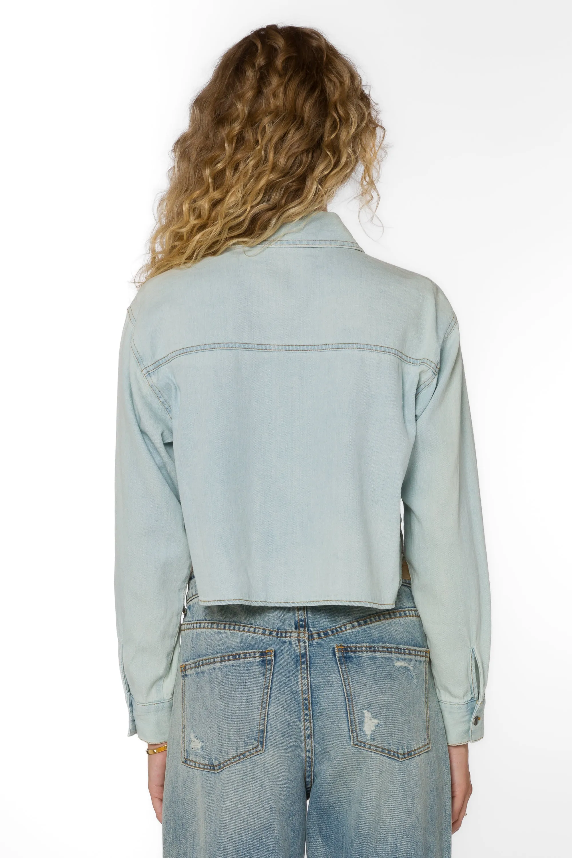 Nayeli Light Blue Sky Denim Jacket