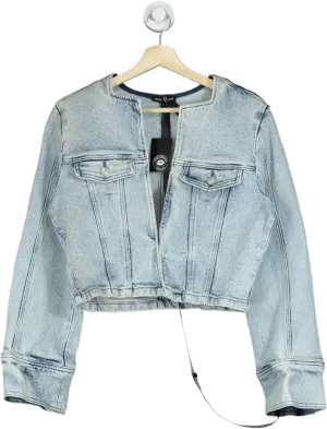 Noughts & Kisses Light Blue Cropped Denim Jacket UK S