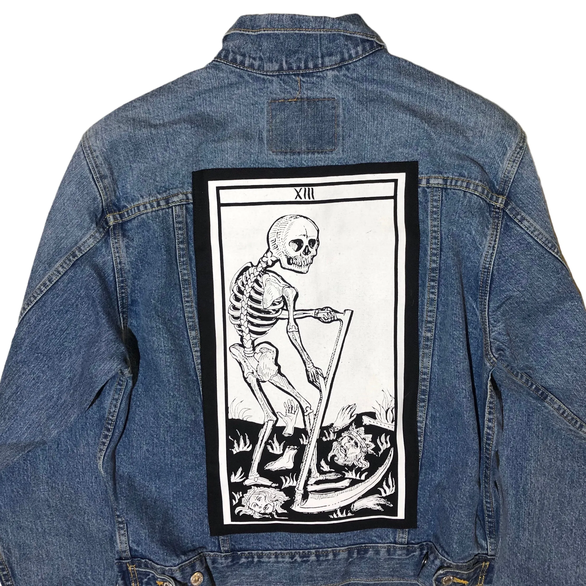 Ooak Death Denim Jacket by Tooth and Claw