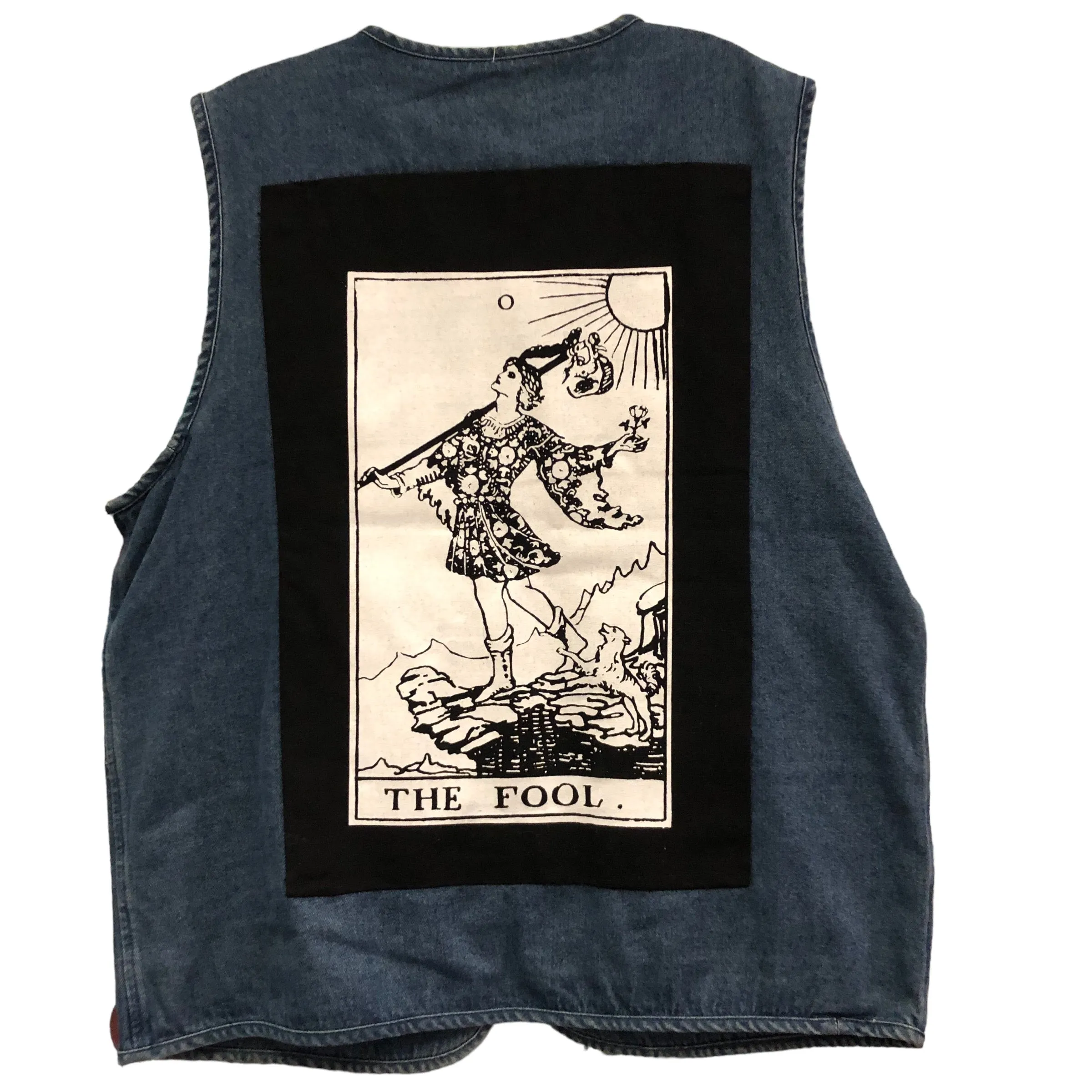 OOAK Fool Denim Cargo Vest by Tooth and Claw x Blim