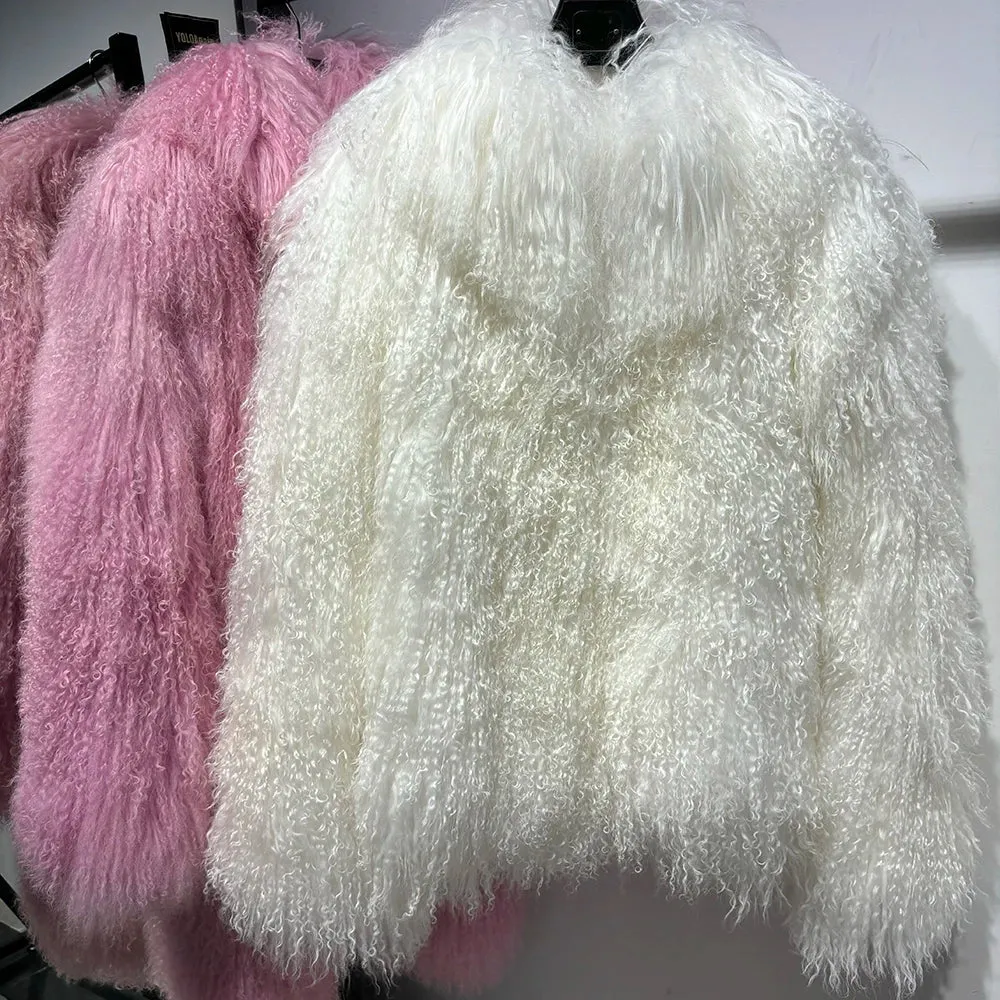 Premium Real Lamb Shearling Coat