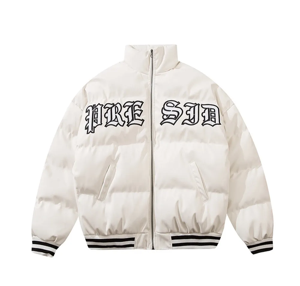 Puffer Thick Letterman Jacket