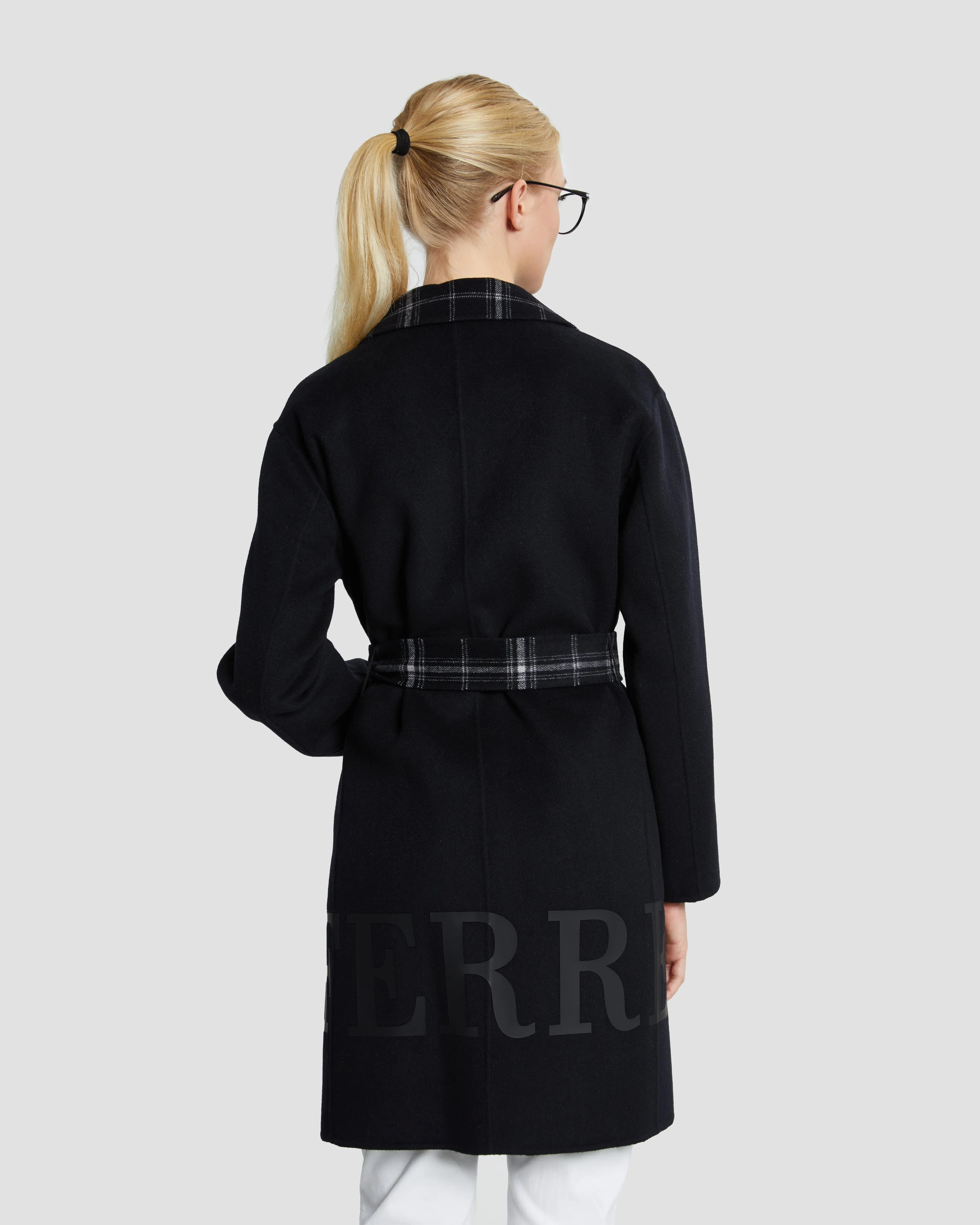 Reversible Plaid Coat