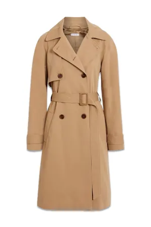 Scarlet Cotton-gabardine Trench Coat