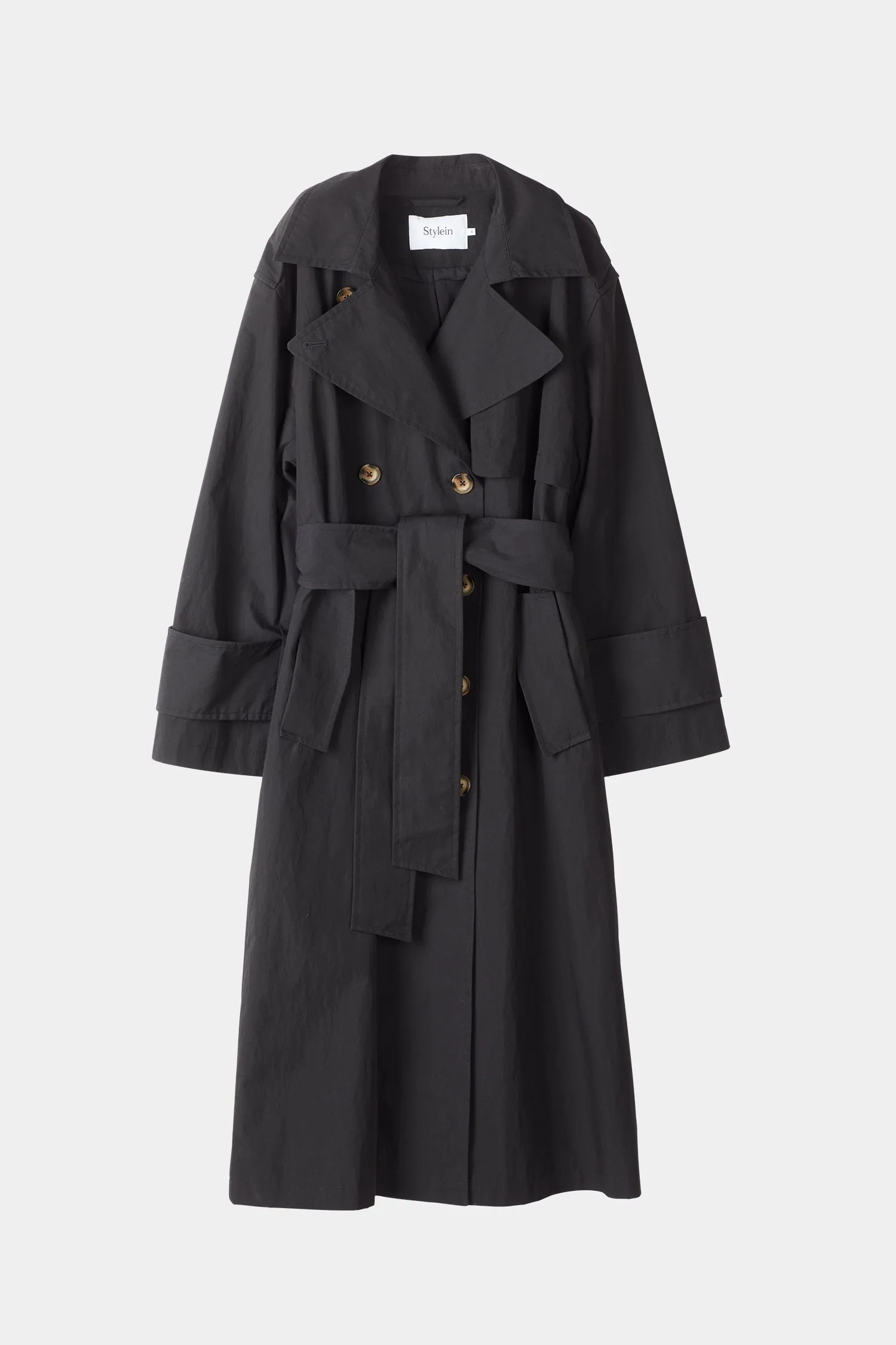 SIENA TRENCH COAT - BLACK