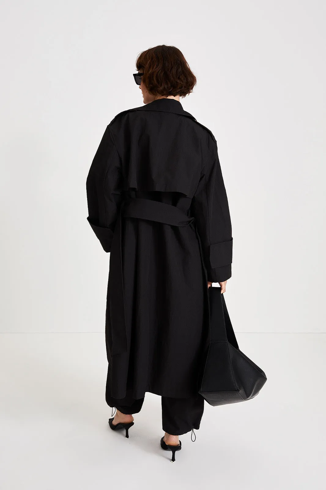 SIENA TRENCH COAT - BLACK