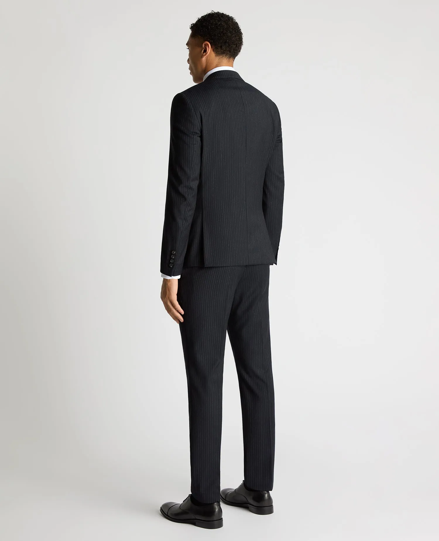 Slim Fit Pinstripe Wool Rich Suit