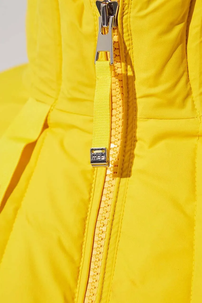 Stratosphere Yellow Slouchy Puffer Jacket