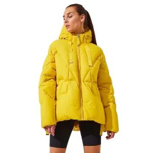 Stratosphere Yellow Slouchy Puffer Jacket