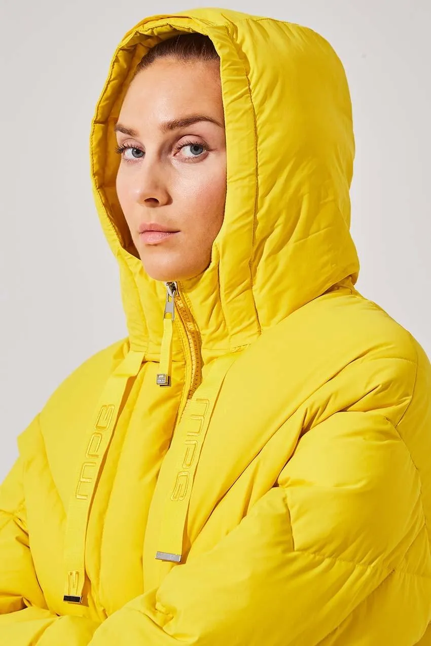 Stratosphere Yellow Slouchy Puffer Jacket