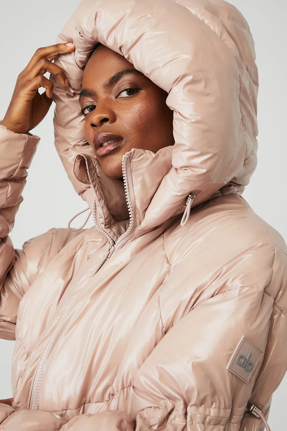 Stunner Puffer Jacket - Dusty Pink