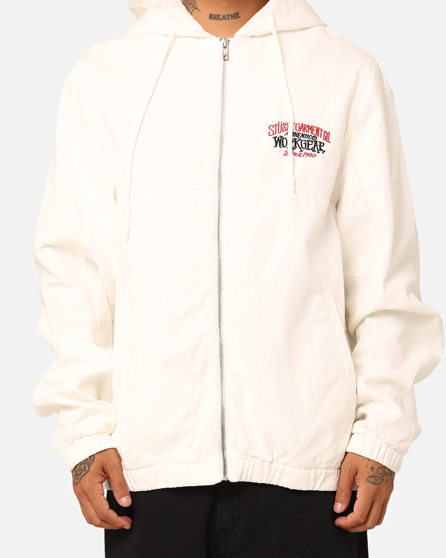 Stussy SS Link Lightweight Denim Jacket White Denim