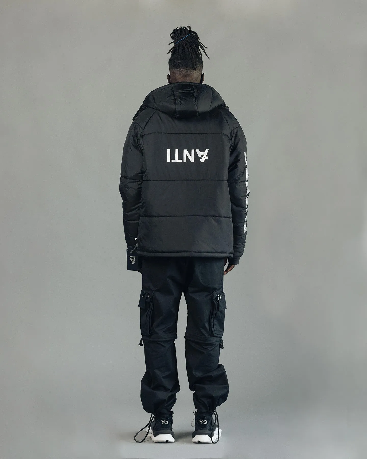 The Anti Order Hyphen ATD Puffer Jacket V2 Black/Silver