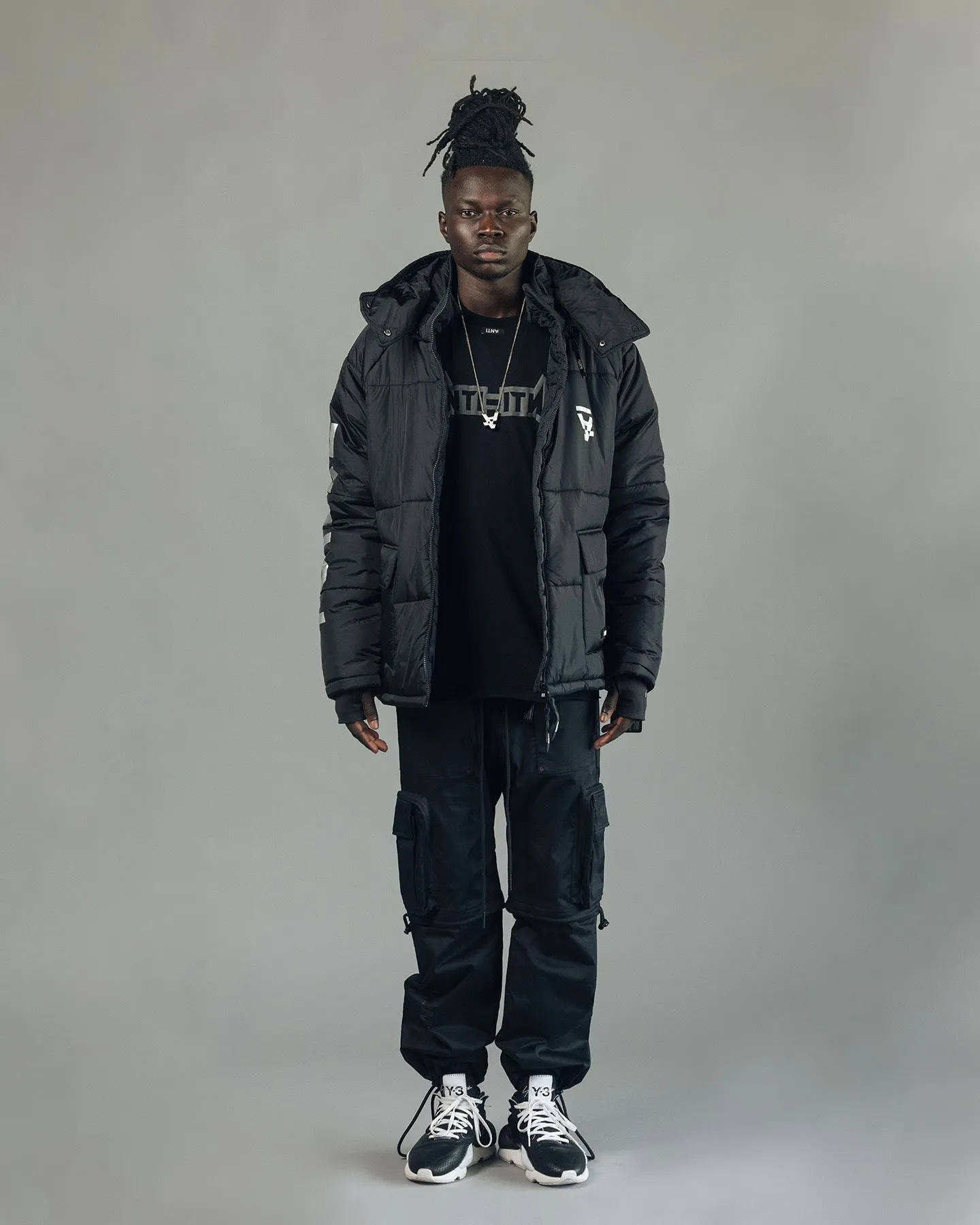 The Anti Order Hyphen ATD Puffer Jacket V2 Black/Silver