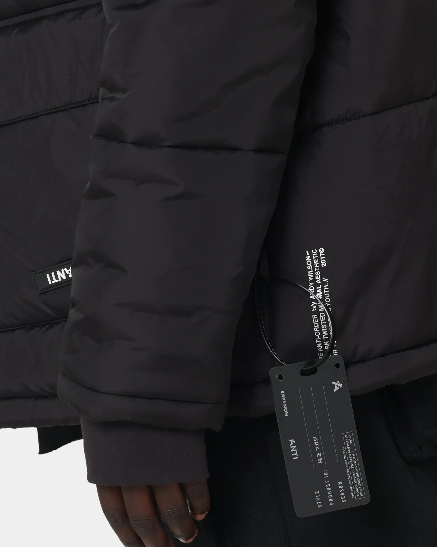 The Anti Order Hyphen ATD Puffer Jacket V2 Black/Silver