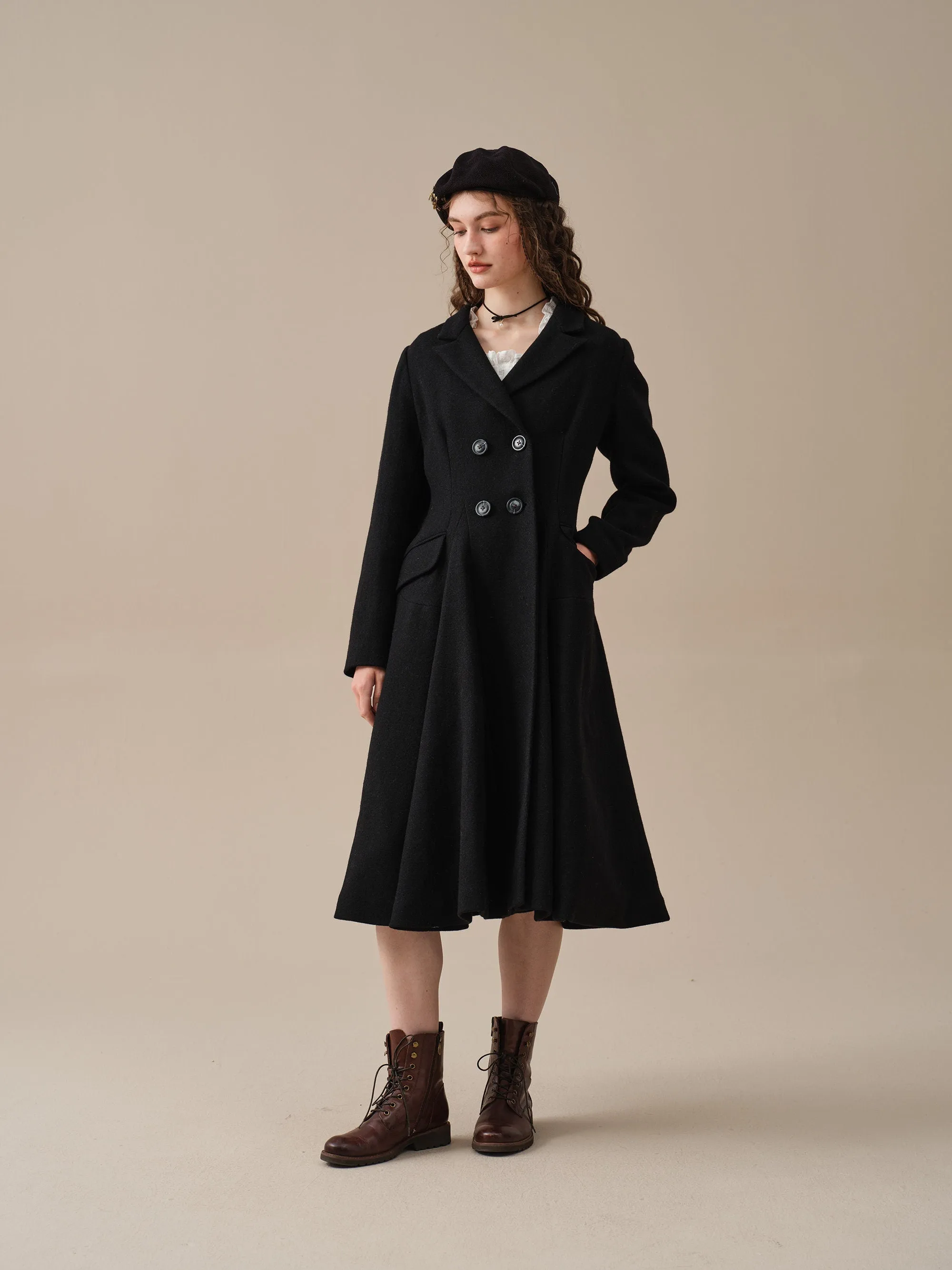 The Roman Holiday 17 | 100% wool classic coat