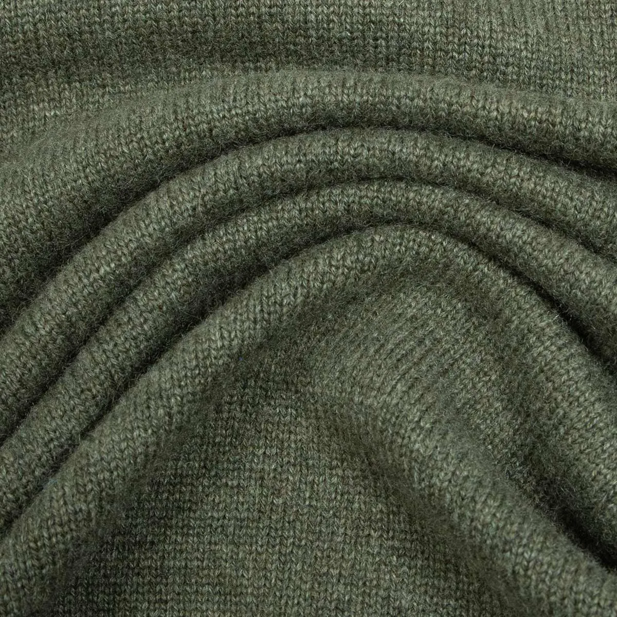 The Tiree 4ply Crew Neck Cashmere Sweater - Loden Mix