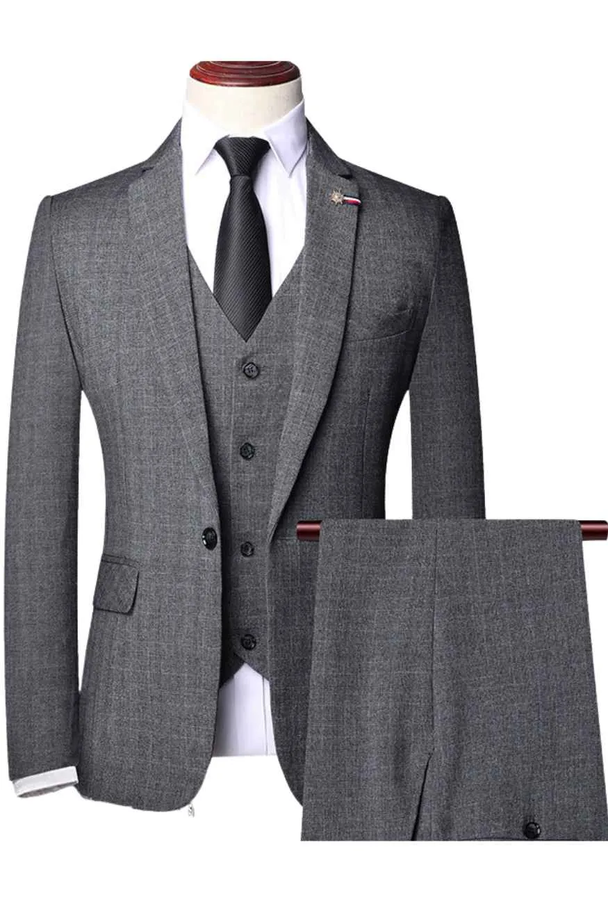 Three-piece suit Men Formal Suit Jacket Trouser Vest