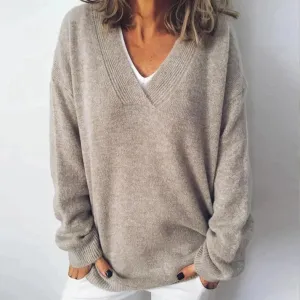 Tina - Cashmere V-neck Sweater