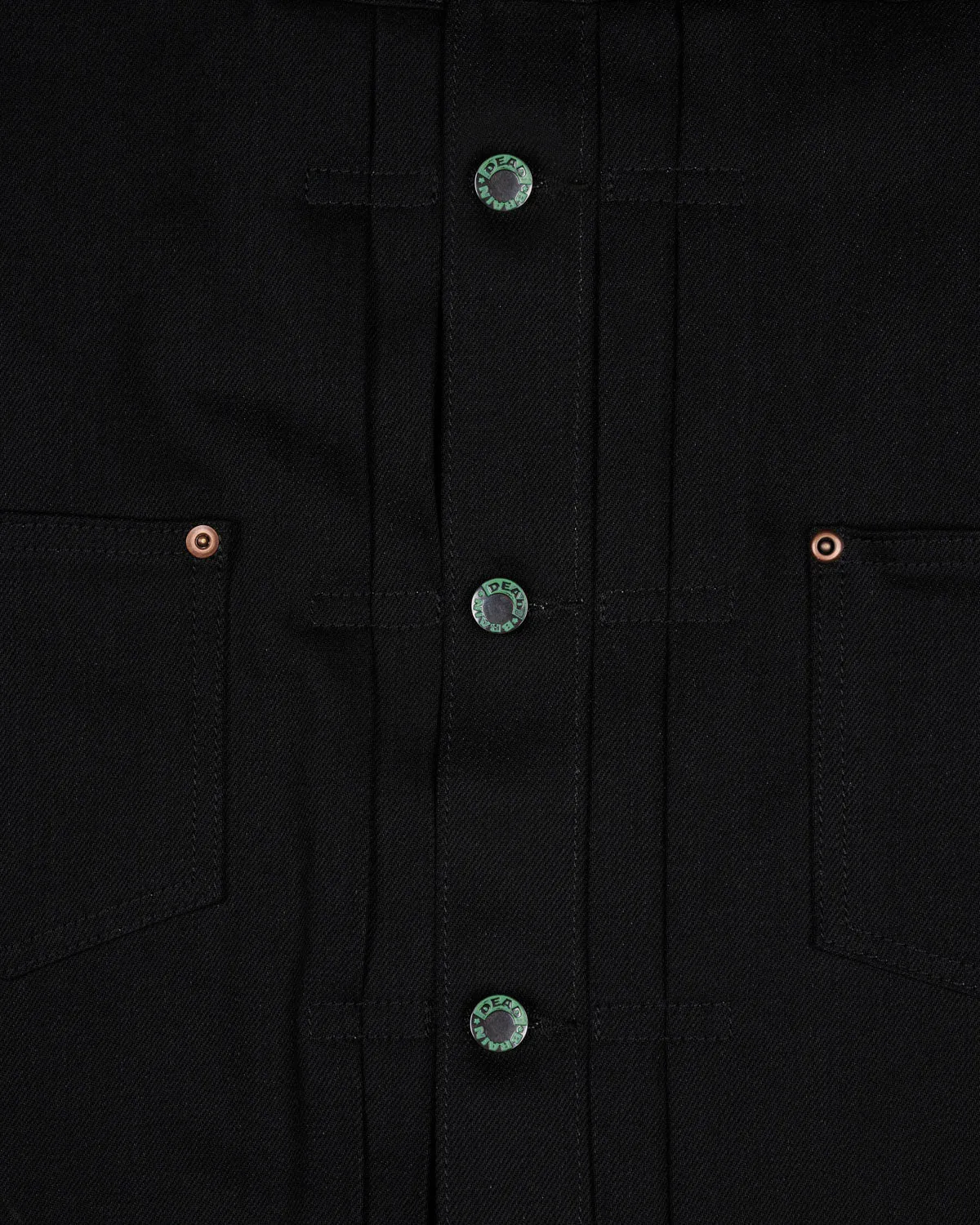 Trucker Jacket 13.2oz Selvedge Denim - Solid Black