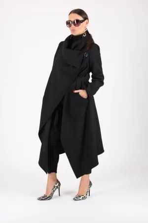 VICTORIA Autumn Women Black Coat